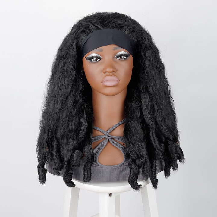 ailuxyhair-fr Perruque Combo Identique à la Photo AILUXY Perruque Bandeau Longue Ondulée Mécanique Cheveux Synthétiques Naturelle | Identique à la Photo