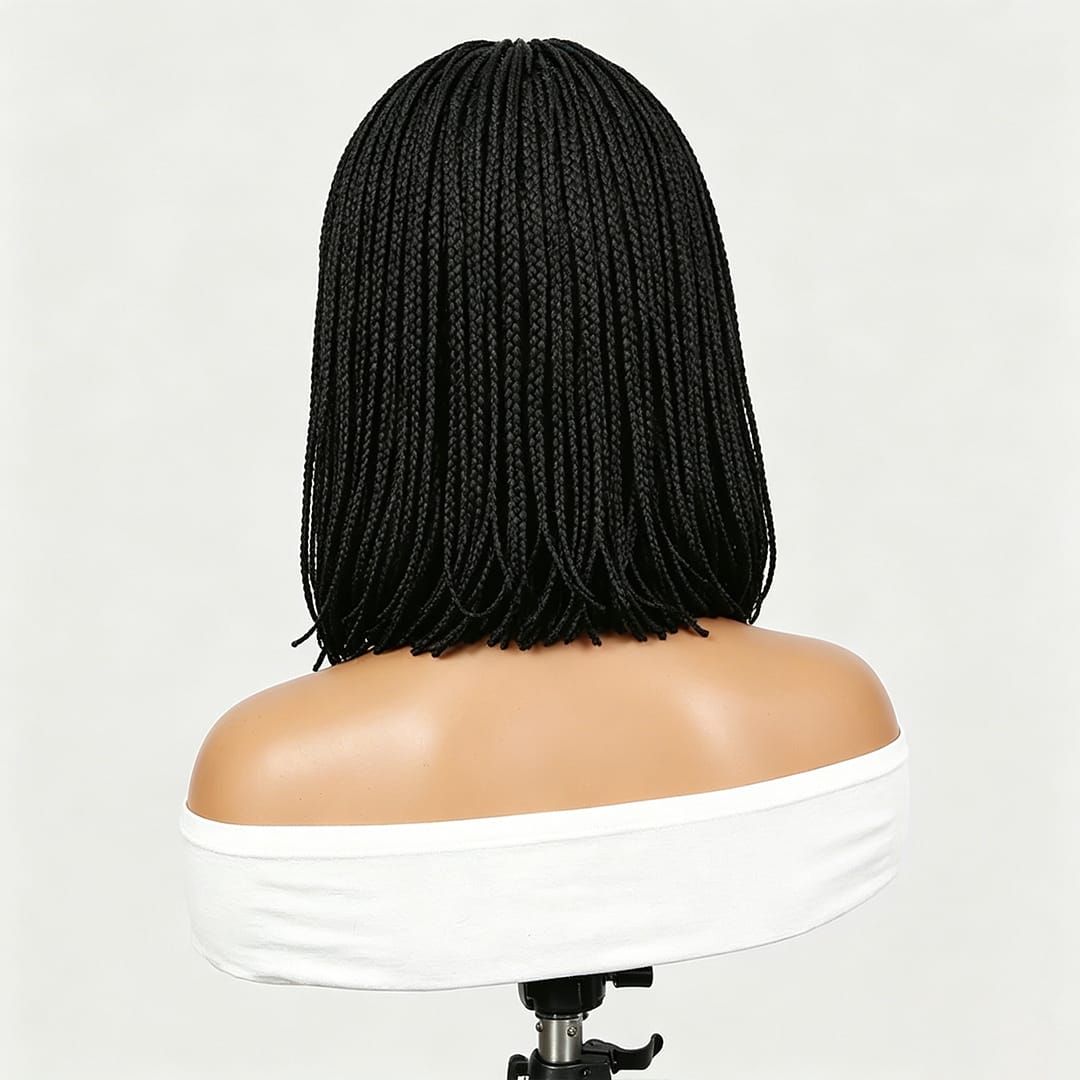 ailuxyhair-fr Perruque Combo Identique à la photo AILUXY Perruque Bob Box Braids Avec Frange Blended Cheveux Synthétiques Naturelle | Identique à la Photo