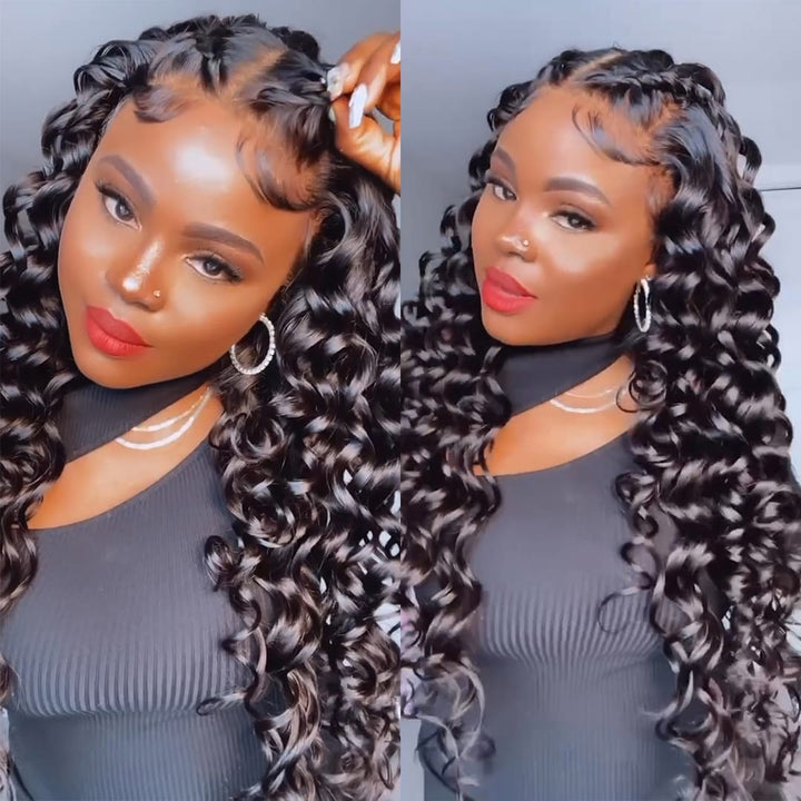 ailuxyhair-fr Perruque Combo Identique à la Photo AILUXY Perruque Lace Front 13x4 Tressée 100% Cheveux Humains Ondulée Naturelle | Identique à la Photo