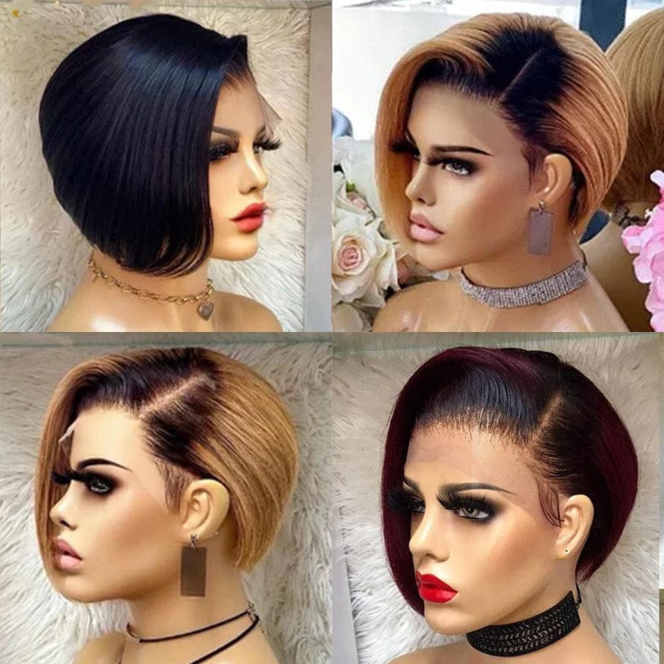 ailuxyhair-fr Perruque Coupe Pixie AILUXY 2 Perruque COMBO | Perruque BOB en dentelle