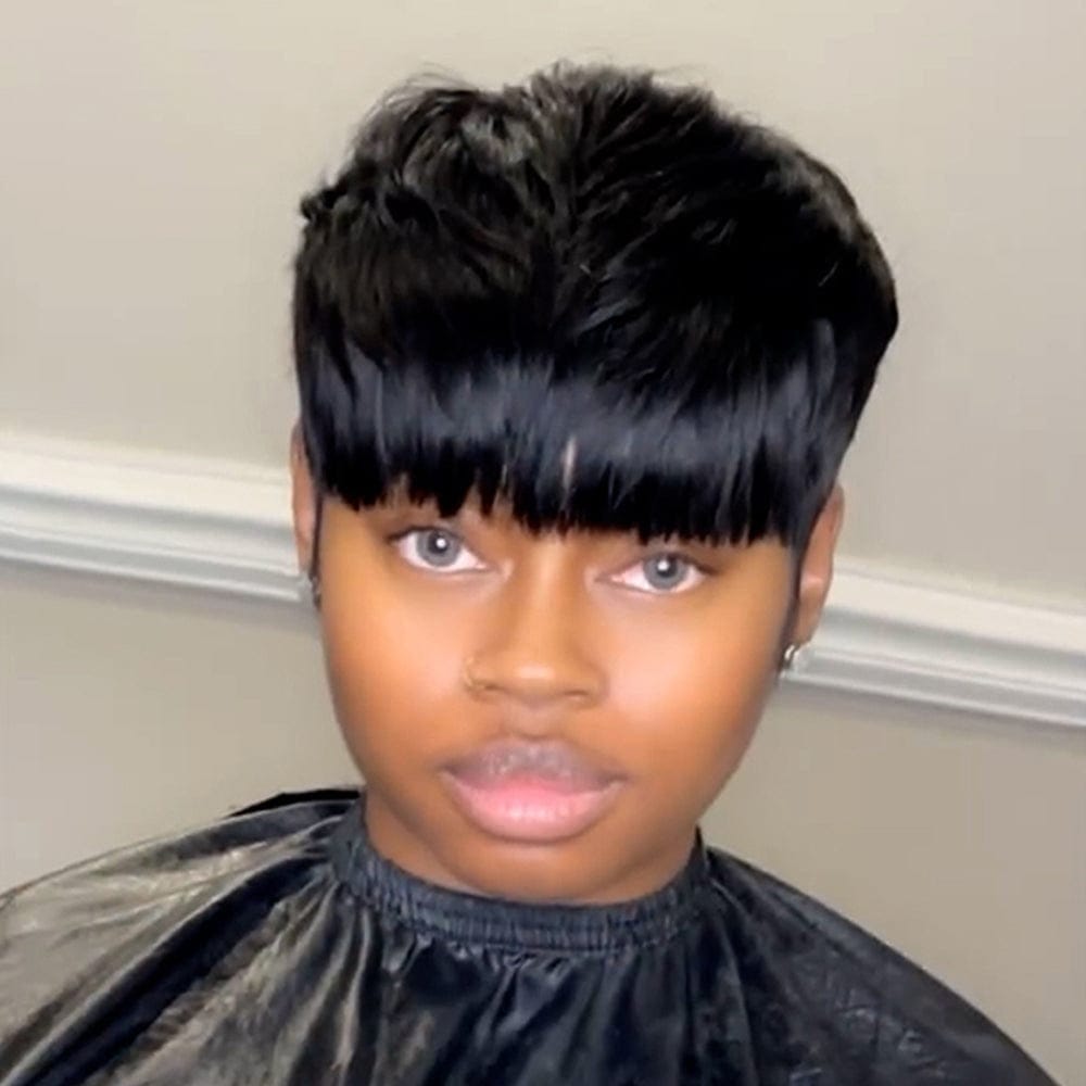 ailuxyhair-fr Perruque Coupe Pixie AILUXY Perruque fabriquée à la machine | Chic Naturel