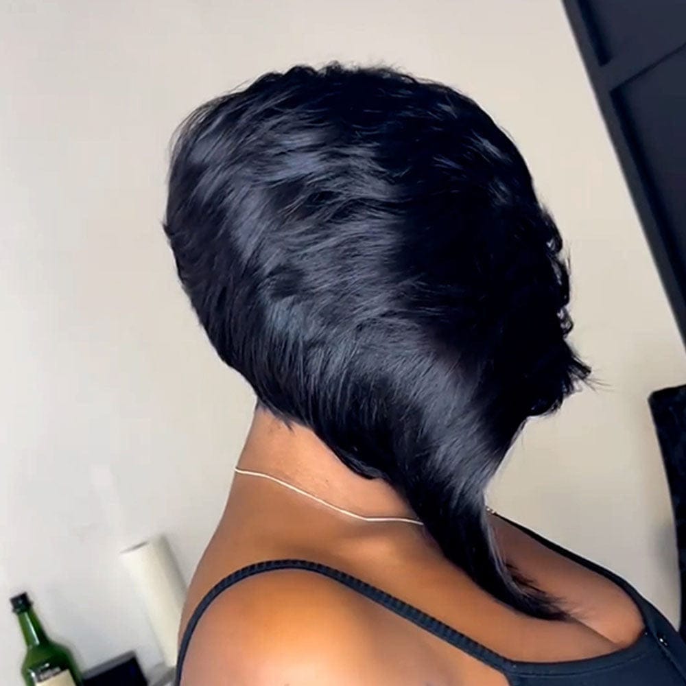 ailuxyhair-fr Perruque Coupe Pixie identique à l'image(lace 13x6 ) AILUXY Perruque courte en dentelle  BoB à raie latérale sexy
