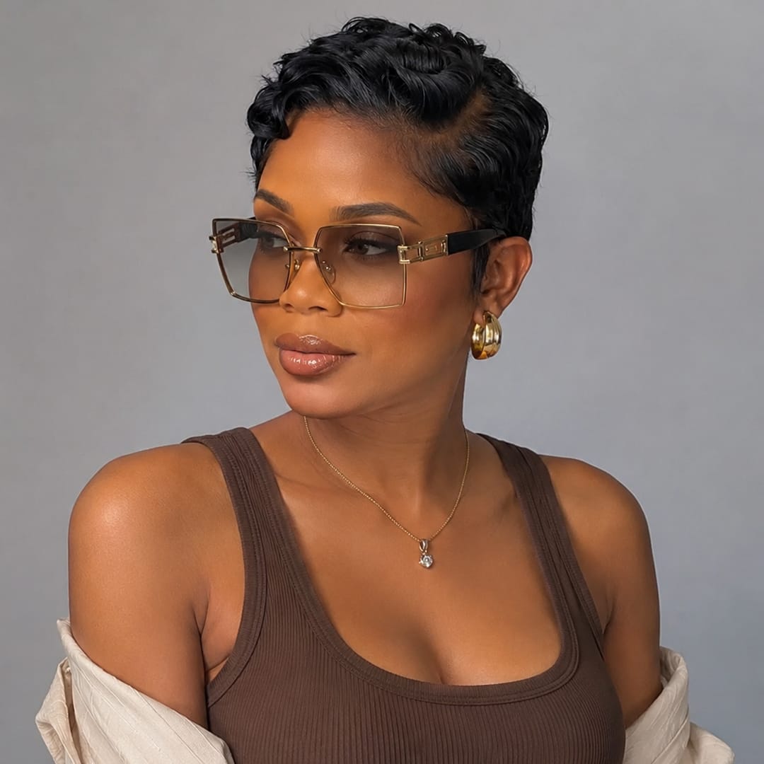ailuxyhair-fr Perruque Coupe Pixie identique à l'image(Noir) AILUXY Perruque personnalisée avancée 3