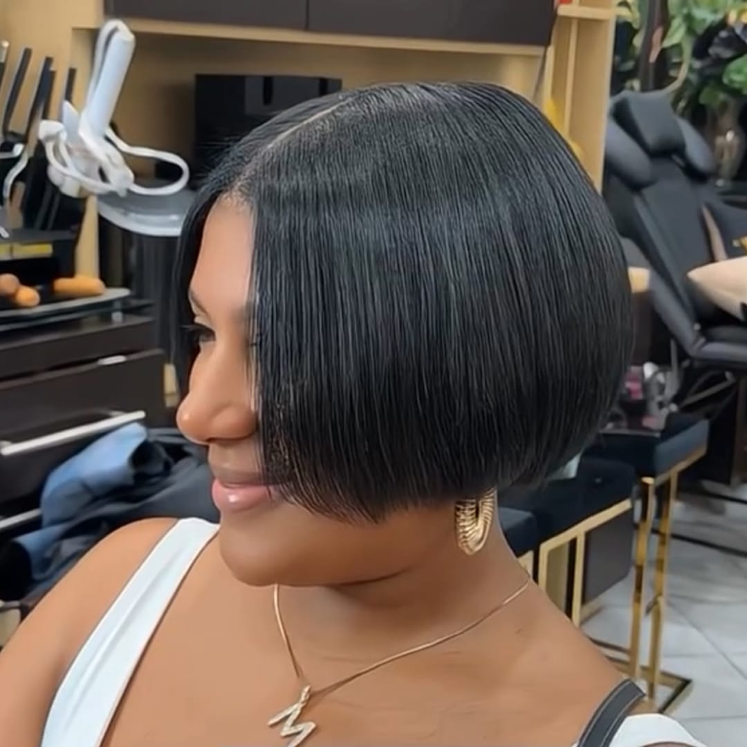 ailuxyhair-fr Perruque Coupe Pixie Identique à la photo AILUXY Perruque 2x6 laceBob facile à porter, Cheveux Humains, Look Chic Tous Les Jours