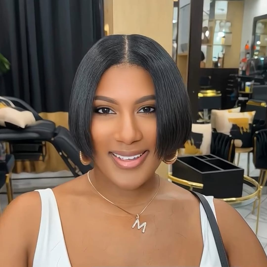 ailuxyhair-fr Perruque Coupe Pixie Identique à la photo AILUXY Perruque 2x6 laceBob facile à porter, Cheveux Humains, Look Chic Tous Les Jours