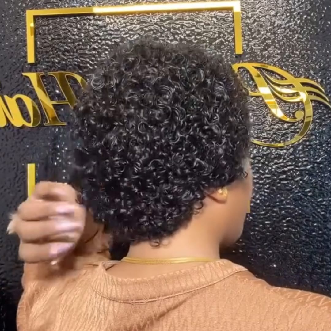 ailuxyhair-fr Perruque Coupe Pixie Identique à la photo AILUXY Perruque Courte Afro à Boucles Micro Denses, Texture Naturelle et Volume Riche