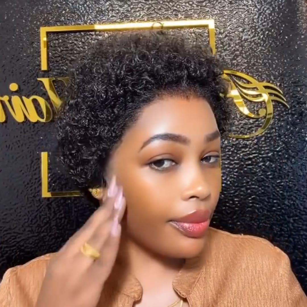 ailuxyhair-fr Perruque Coupe Pixie Identique à la photo AILUXY Perruque Courte Afro à Boucles Micro Denses, Texture Naturelle et Volume Riche