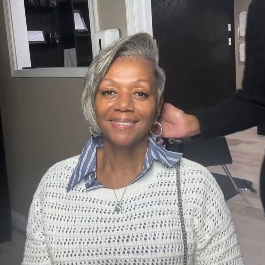 ailuxyhair-fr Perruque Coupe Pixie Identique à la photo AILUXY Perruque Pixie Gris Mêlé Naturel Lace Front Sans Colle Coiffure Ultra Courte Moderne Ligne Capillaire Invisible