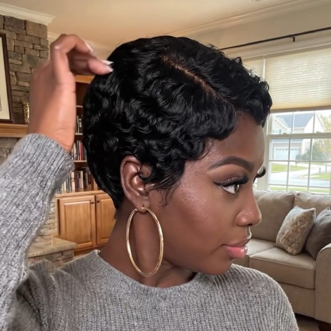 ailuxyhair-fr Perruque Coupe Pixie Identique à la photo AILUXY Perruque Pixie Sans Colle – Modèle Style Tendance Printemps 3.5