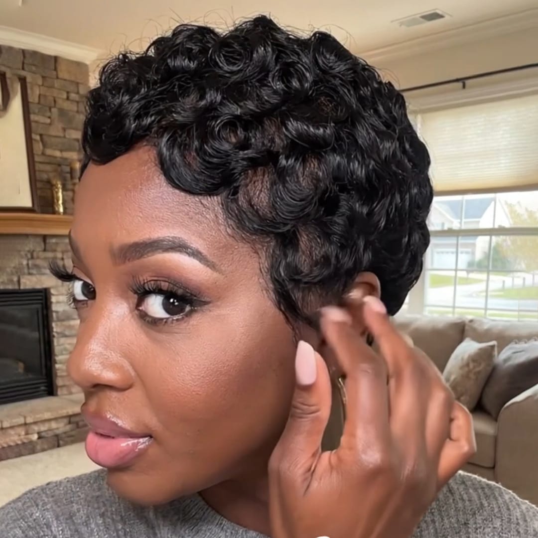 ailuxyhair-fr Perruque Coupe Pixie Identique à la photo AILUXY Perruque Pixie Sans Colle – Modèle Style Tendance Printemps 3.5