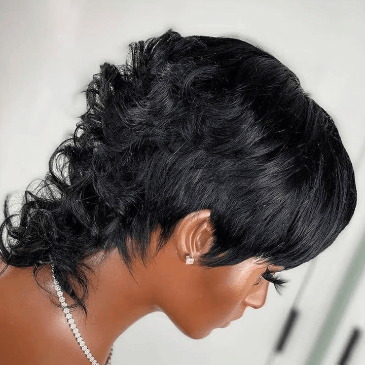ailuxyhair-fr Perruque Mullet AILUXY Perruque Mullet Élégante et Tendance avec Frange