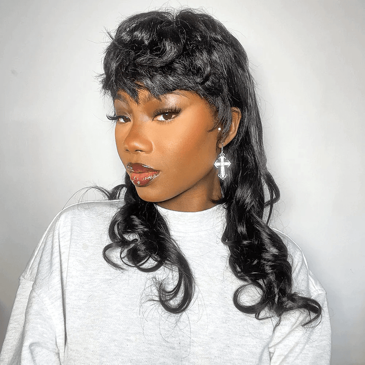 ailuxyhair-fr Perruque Mullet AILUXY Perruque Style Mullet Glueless et Confortable 16pouces