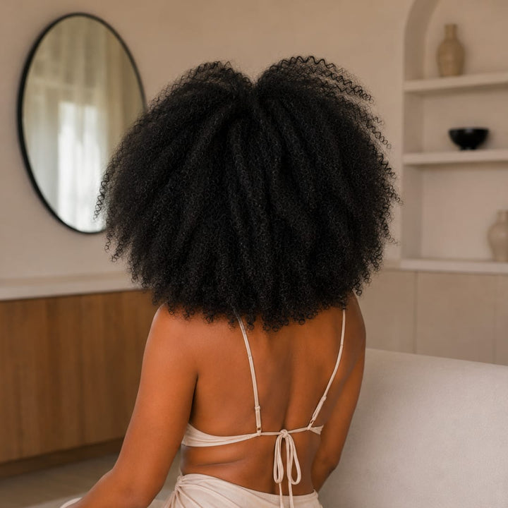 ailuxyhair-fr Sans Colle AILUXY Perruque Bob Afro Curly Avec Frange 100% Cheveux Humains Densité 300% Sans Colle