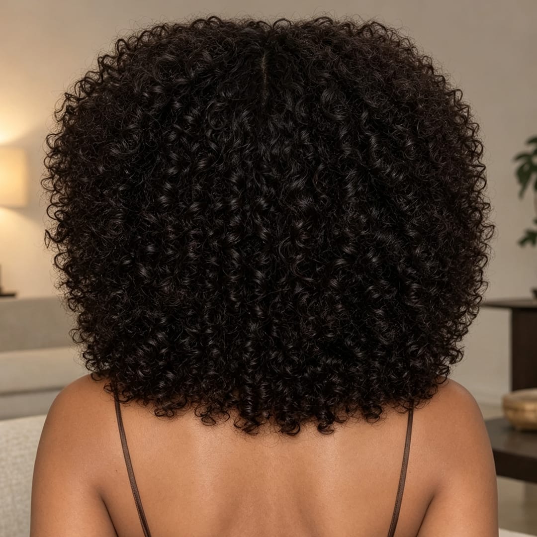 ailuxyhair-fr Sans Colle AILUXY Perruque Bob Curly Avec Frange Sans Colle 100% Cheveux Humains