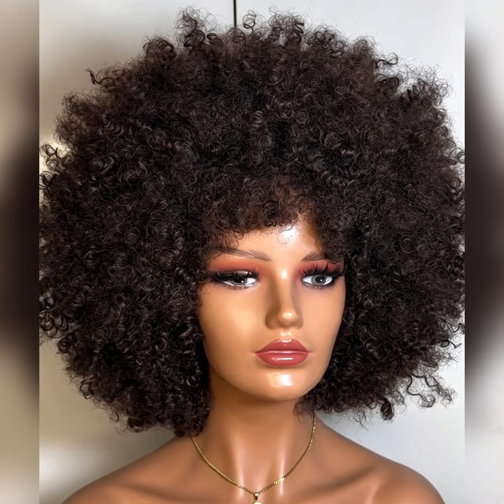 ailuxyhair-fr Sans Colle Comme à la photo 12 pouces AILUXY Perruque Bob Afro Kinky Bouclée Noire Volumnieuse –  Style Ultra-Naturel et Polyvalent