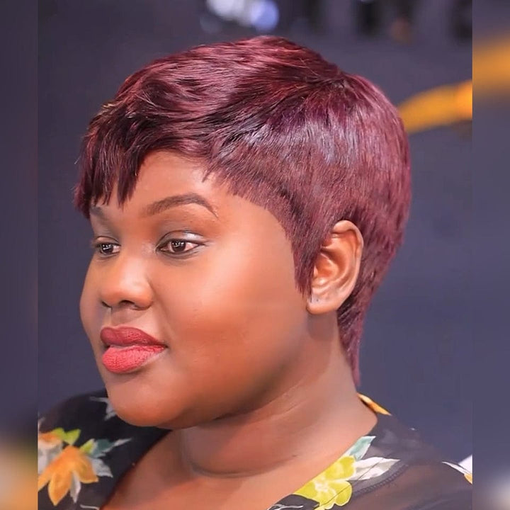 AILUXY Perruque Afro Queen Pixie Style Naturel et Puissant 100% identique à la vidéo