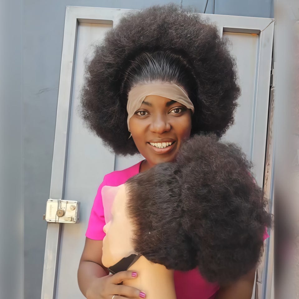 AILUXY Perruque Bouffant Vintage Rétro Glamour pour Toutes