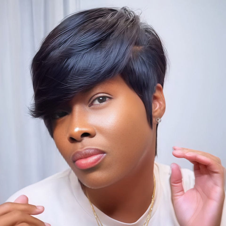 AILUXY Perruque coupe courte | Charme Naturel