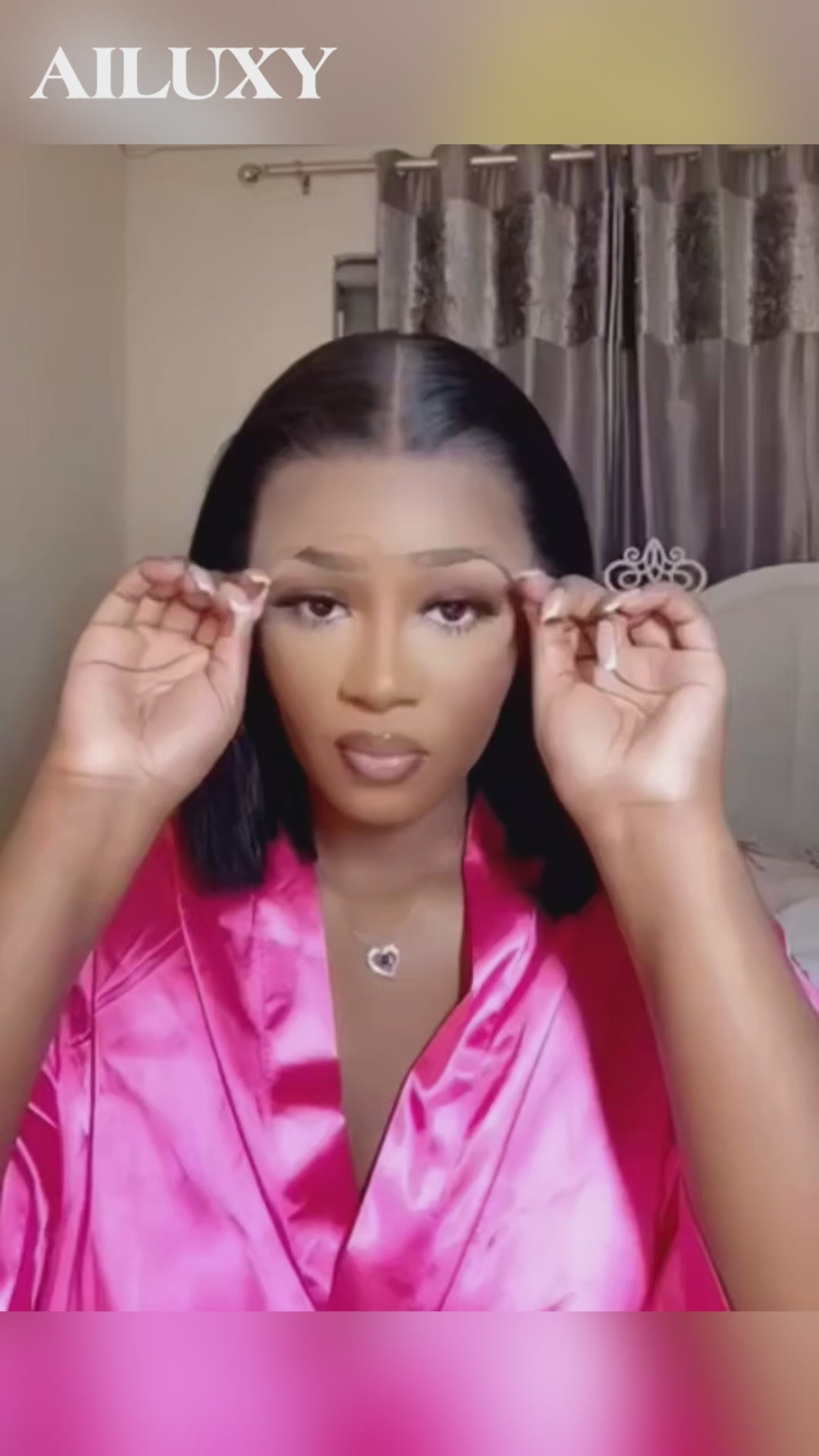 AILUXY Perruque BOB Lisse : Luxe Naturel + Élégance Française - Look Invisible & Confort Optimal !