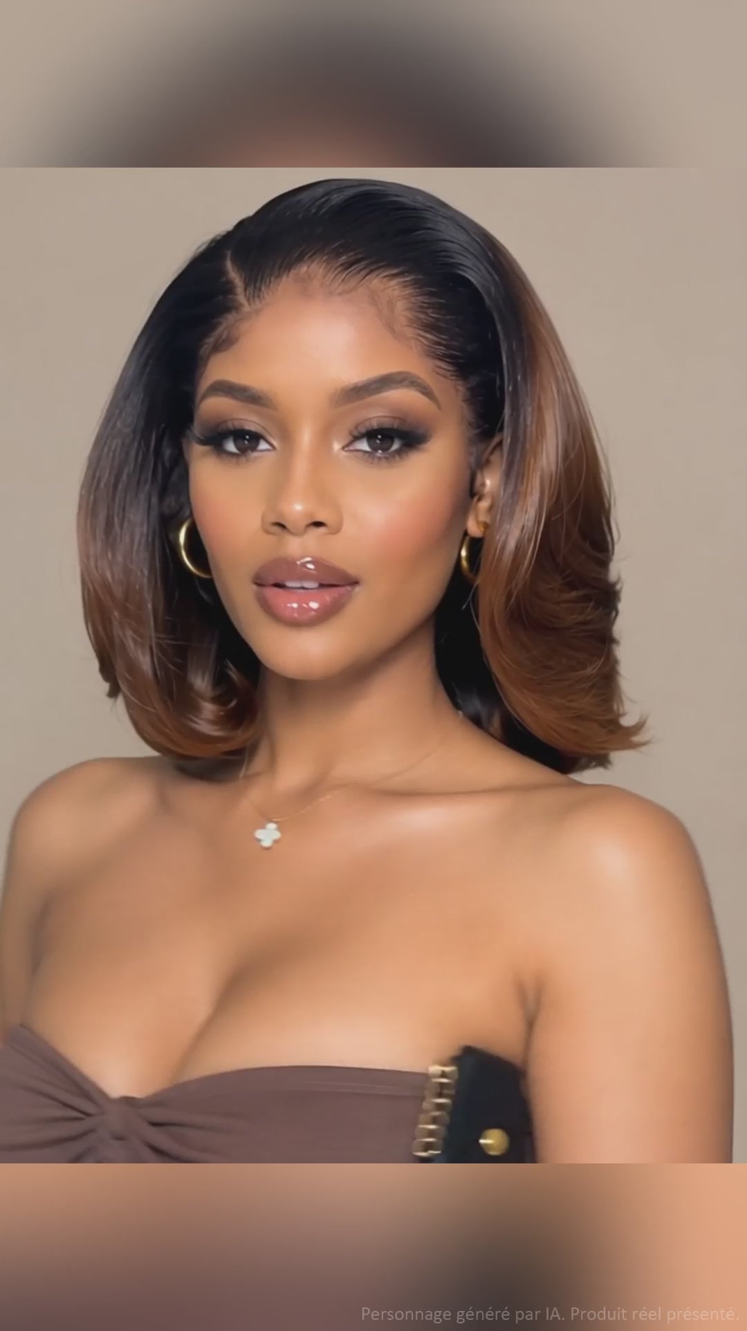AILUXY Short Wig 100% Human Hair as per video 2-3 days delivery + A beautiful gift