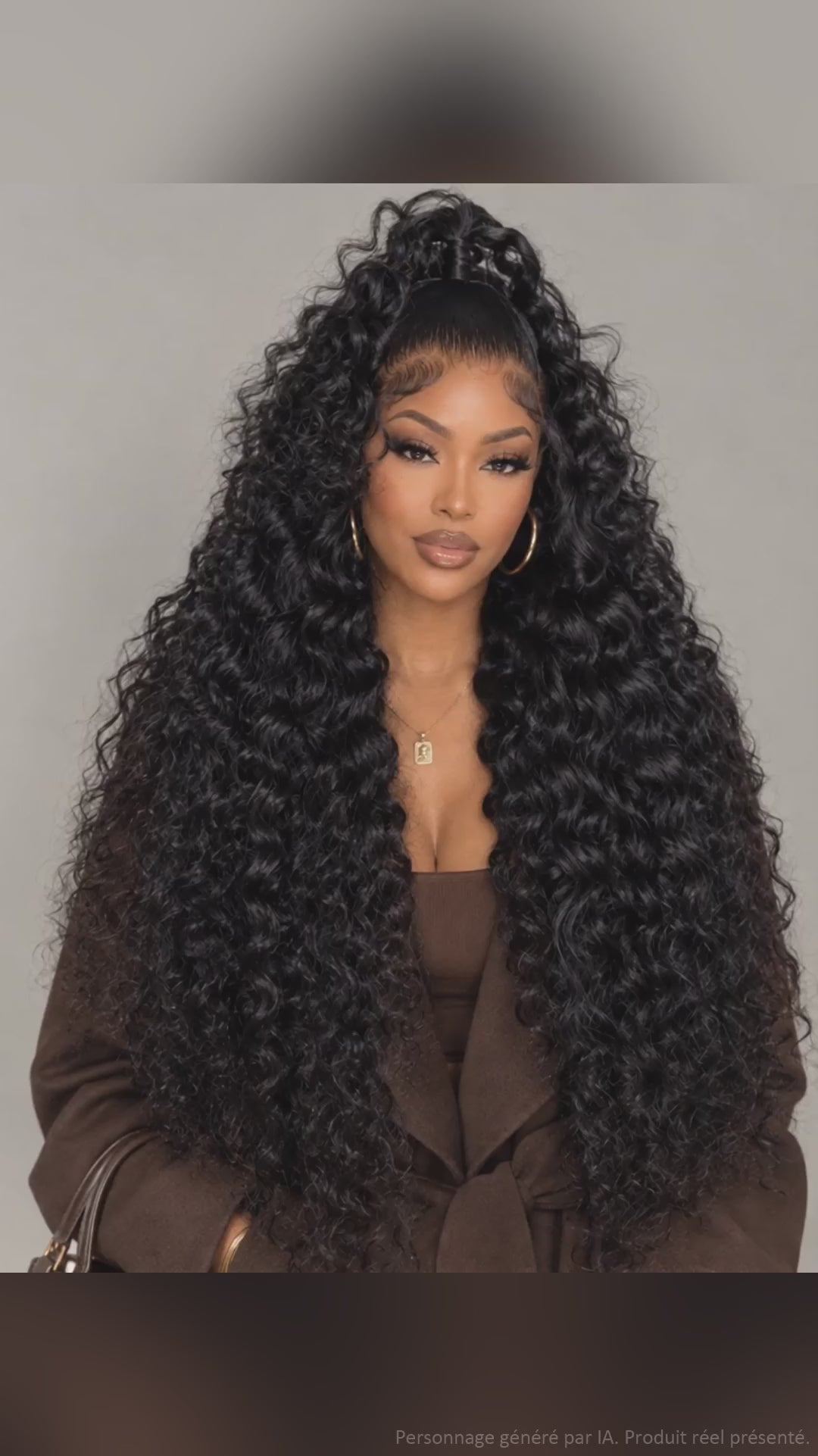 AILUXY 13x4 Lace Frontal Rose Wave Perruque  200% densité Vrais 100% Cheveux Humains comme sur la vidéo+Un beau cadeau