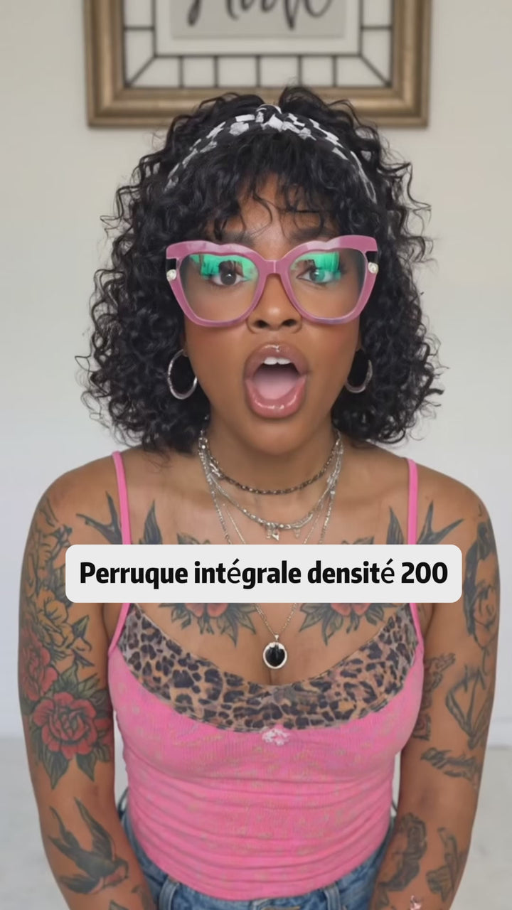 AILUXYPerruque Afro Courte à Boucles Denses, Coiffure Décontractée et Stylée, Conception Pratique Simple à Mettre, Idéale pour Sorties et Vie Quotidienne