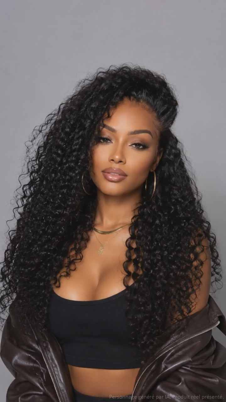 AILUXY 13x4 Lace Frontal Rose Wave Perruque  200% densité Vrais 100% Cheveux Humains comme sur la vidéo 2 - 3 jours reçus+Un beau cadeau