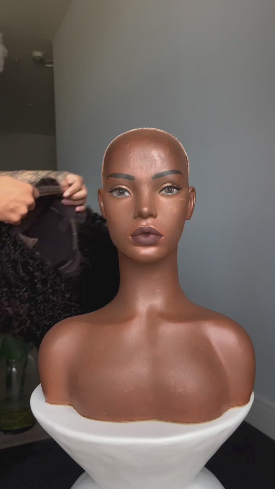 AILUXY Perruque Bouclée Afro 100% Cheveux Humains, Rendu Ultra-réaliste