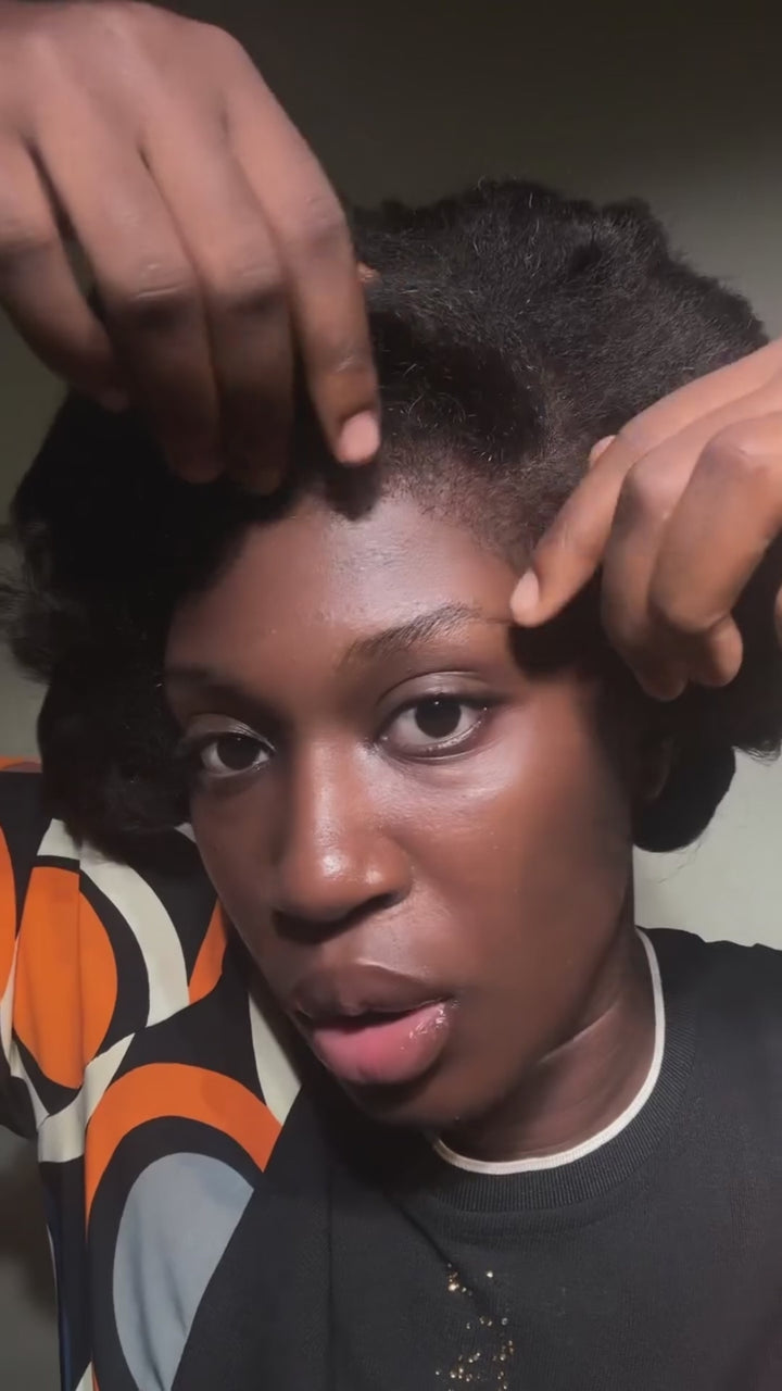 AILUXY Perruque 13X4 Lace Front 100% Cheveux Humains, Volume Afro Naturel, Entretien Facile