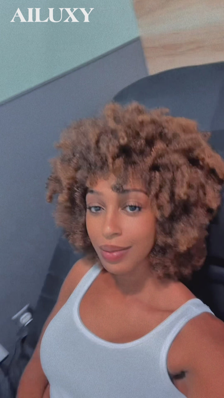 AILUXY Perruques Conçues par Coiffeur, Fabriquées à la Main | Identique à la photo