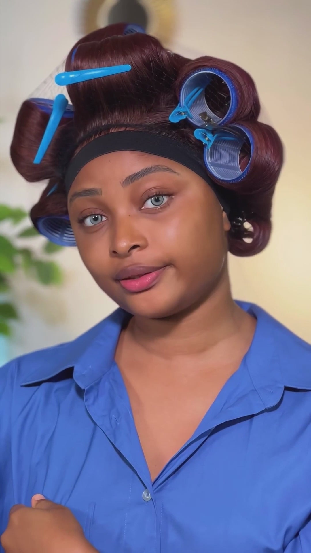 AILUXY Perruque Lace Front 13x4 Ondulations Bordeaux 100% Cheveux Humains Naturelle | Identique à la Photo