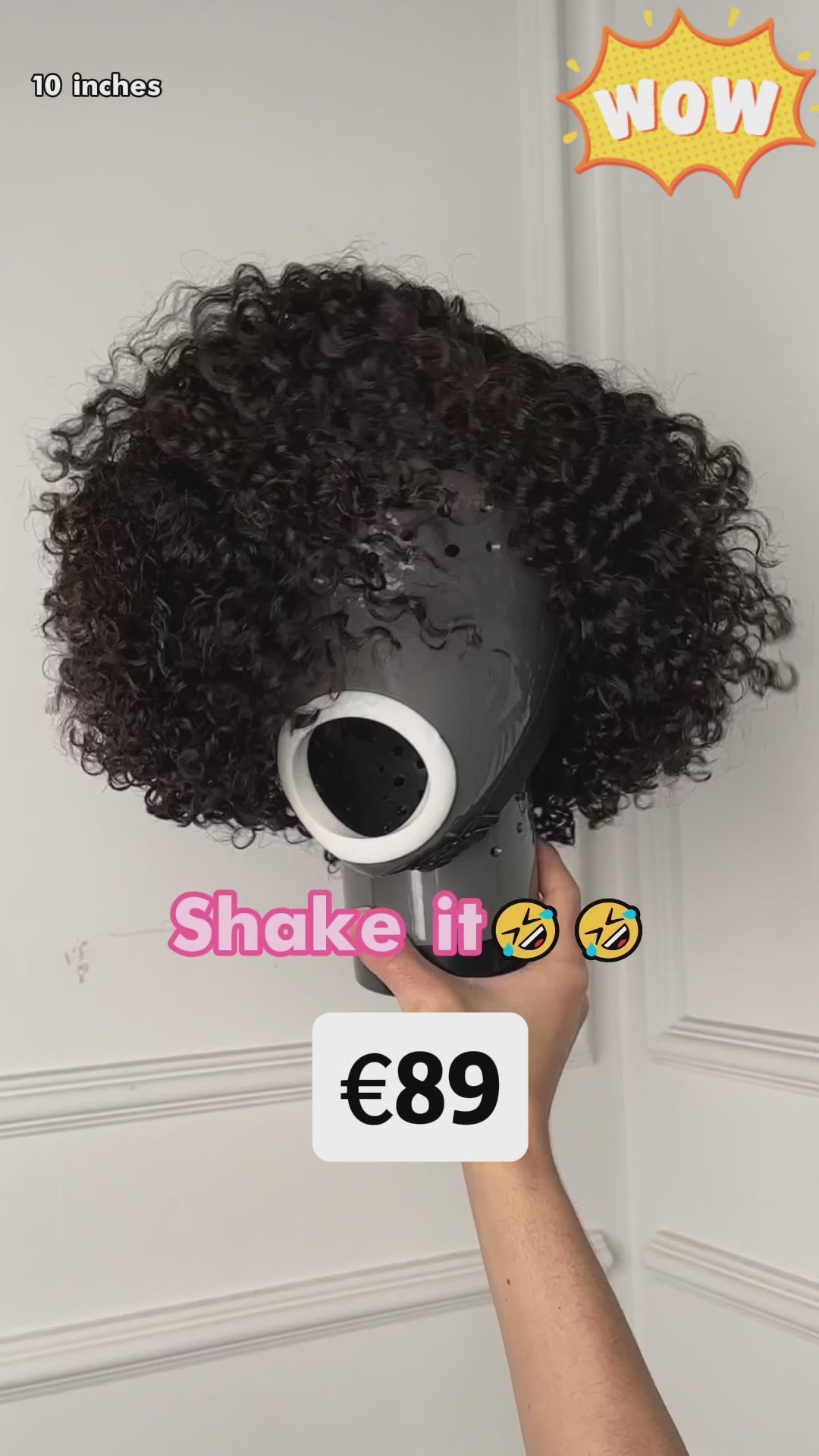 AILUXY Perruque Mi-Courte à Texture Frisée Souple, Boucles Rebondissantes, Coiffure Naturelle Sans Effort