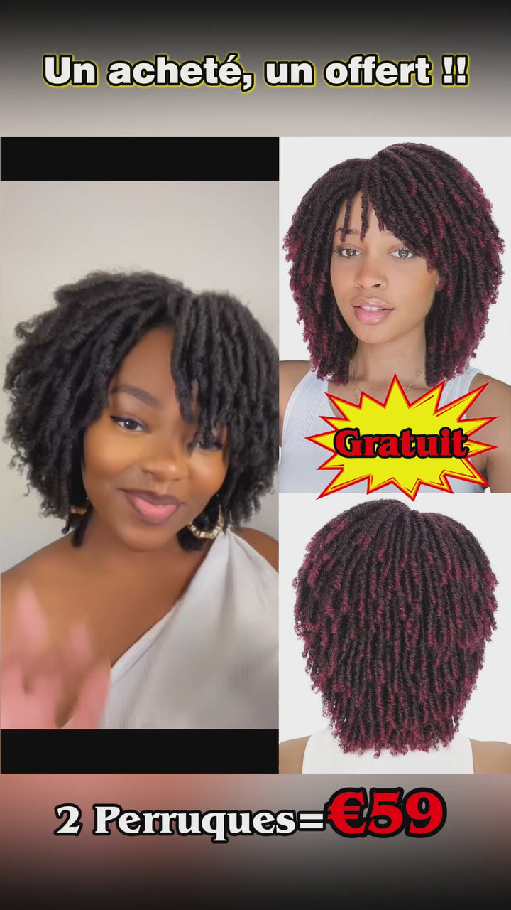 AILUXY – 2 perruques combo Twist Braid mécanisme = 59€– Identique à la photo
