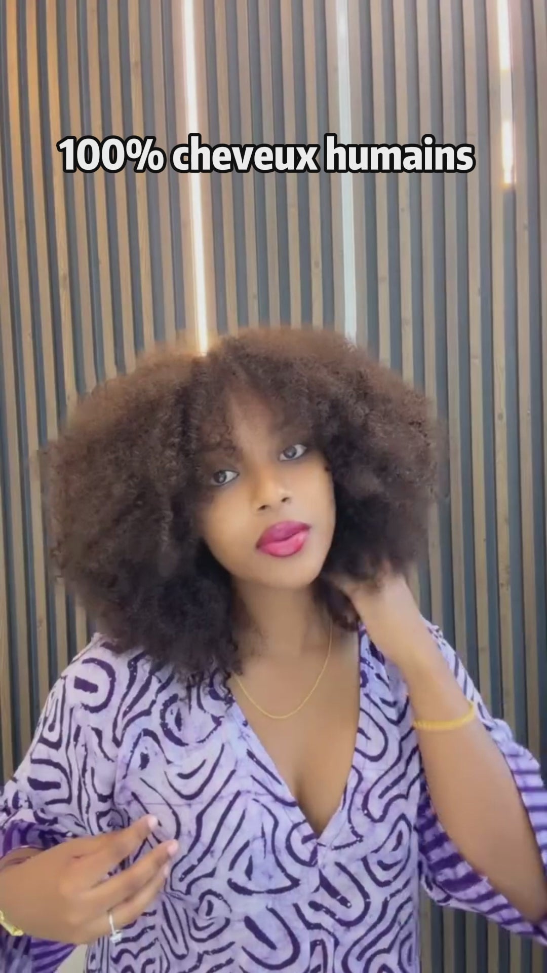 AILUXY Perruque Afro à Boucles Crépues Épaisses Volume Extrême  Style Bouclé Sauvage et Tendance, Conception Pratique à Enfiler, Idéale pour Sorties et Ocassions Spéciaux