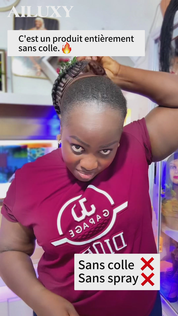 AILUXY 13x4 Lace Frontal | Noir Naturel, 100% Cheveux Humains, Identique à la photo