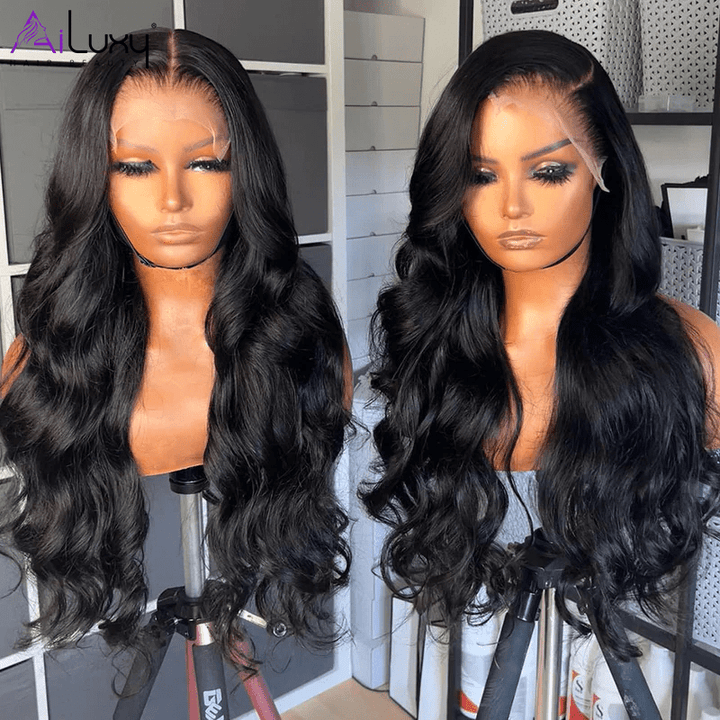 ailuxyhair-fr 18 / Body Wave AILUXY 4x4 Lace Closure Perruque Lisse/Body Wave/Deep wave/Bouclée 100% Cheveux Humains 100€Perruques en France