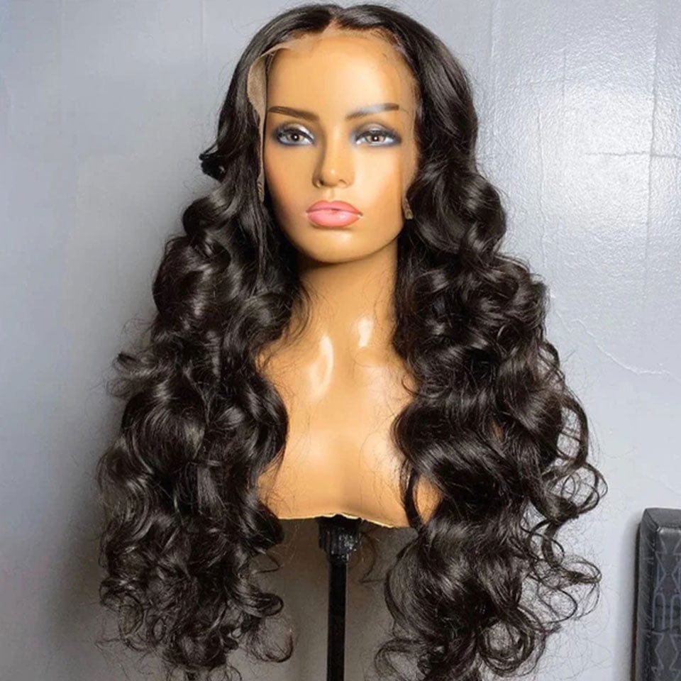 ailuxyhair-fr AILUXY 13x4 HD Lace Frontal Perruque Loose Wave Longue Couleur Naturelle 100% Cheveux Humains