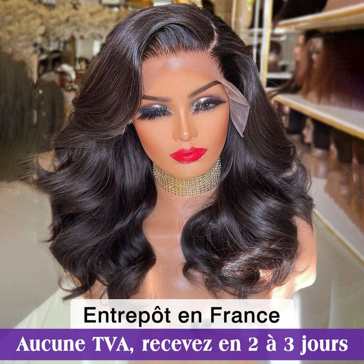ailuxyhair-fr AILUXY 13x4 Lace Frontal Body Wave Longue Noir Perruque 250% Densité 100% Cheveux Humains