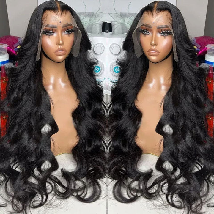 ailuxyhair-fr AILUXY 13x4 Lace Frontal Body Wave Longue Noir Perruque 250% Densité 100% Cheveux Humains