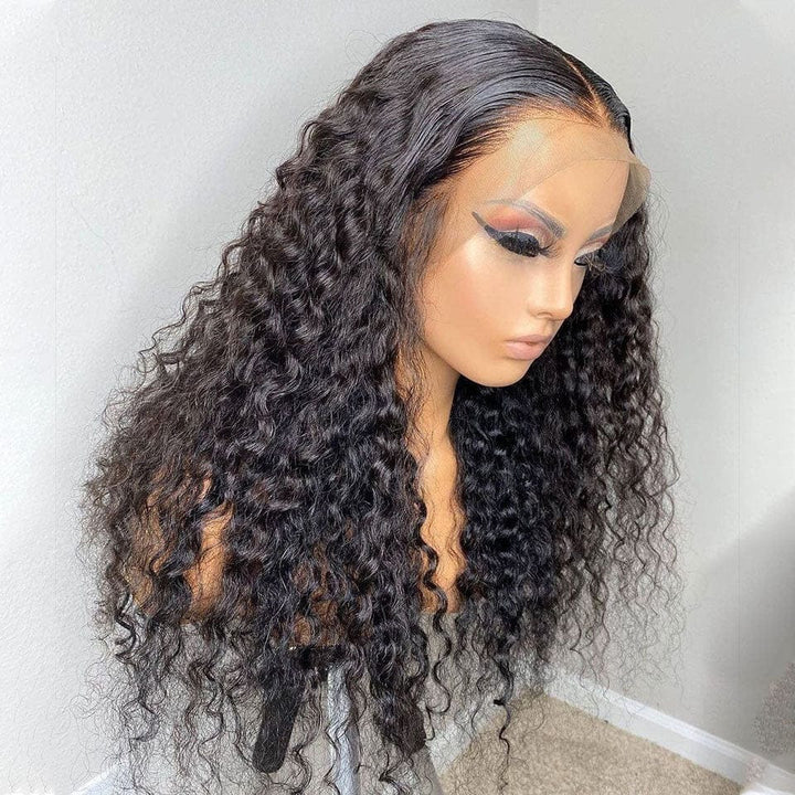 ailuxyhair-fr AILUXY 13x4 Lace Frontal Deep Wave Longue Noir Perruque 100% Cheveux Humains