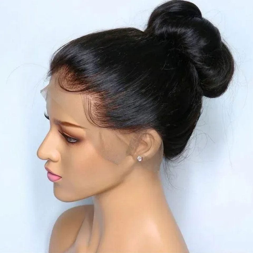 ailuxyhair-fr AILUXY 360 Lace Frontal Perruque Lisse Longue Noir 100% cheveux humains