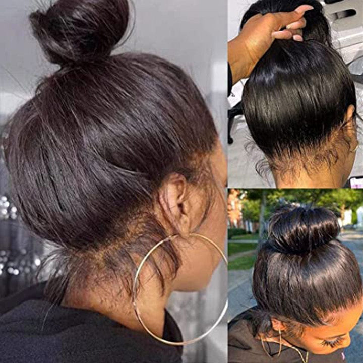 ailuxyhair-fr AILUXY 360 Lace Frontal Perruque Lisse Longue Noir 100% cheveux humains