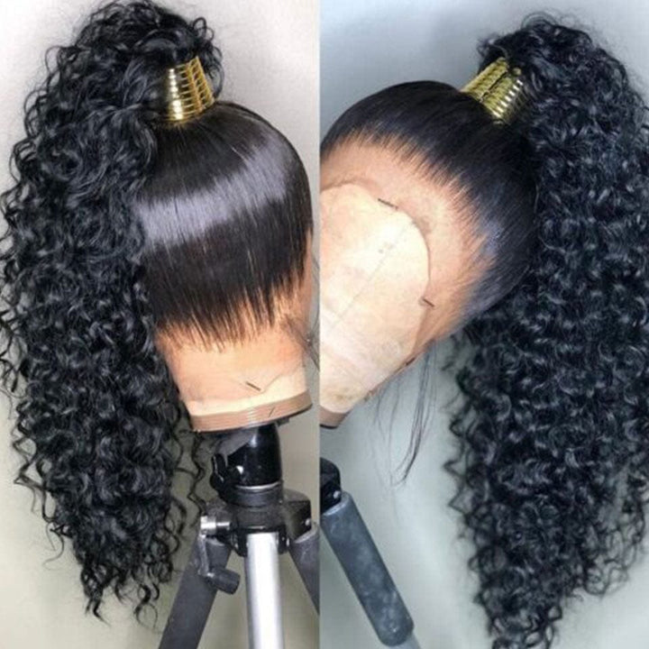 ailuxyhair-fr AILUXY 360 Lace Frontal Perruque Water Wave Longue Noir 100% cheveux humains
