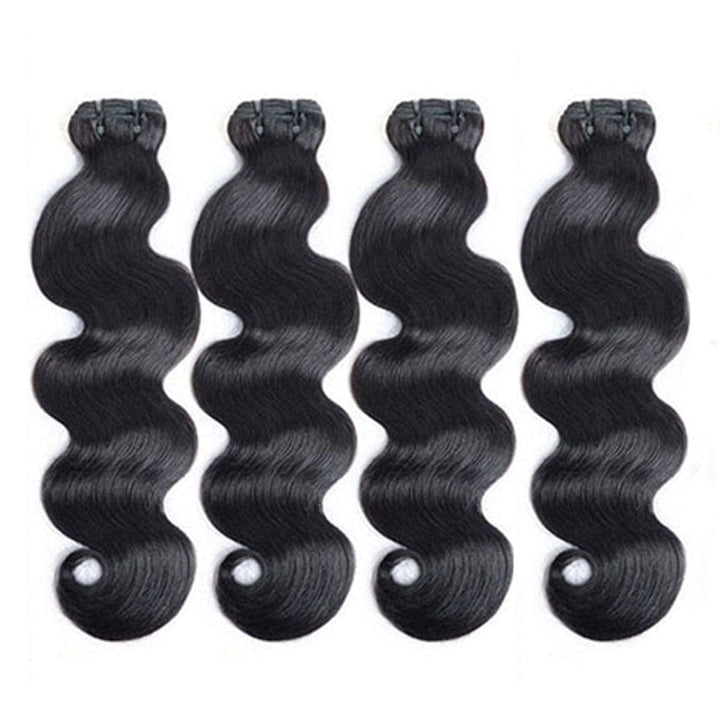 ailuxyhair-fr AILUXY 4 Paquets Avec 4x4 Lace Closure Body Wave Noir