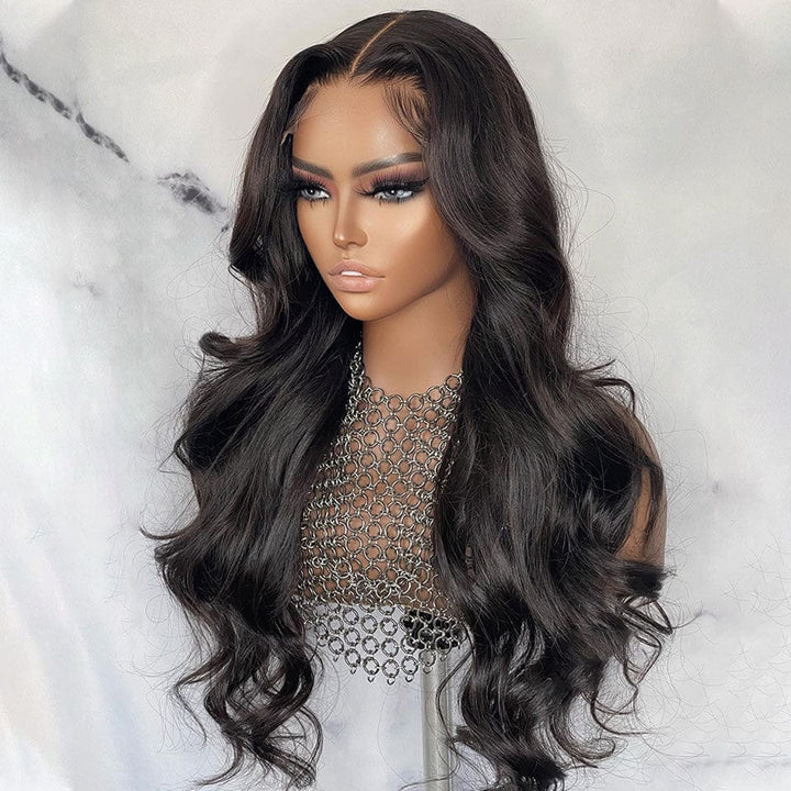 ailuxyhair-fr AILUXY 4x4 HD Lace Closure Perruque Body Wave Longue Couleur naturelle 100% cheveux humains