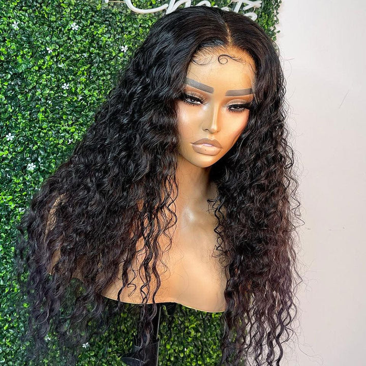 ailuxyhair-fr AILUXY 4x4 HD Lace Closure Perruque Water Wave Longue Couleur naturelle 100% cheveux humains