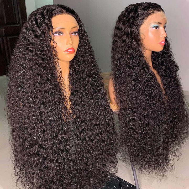 ailuxyhair-fr AILUXY 4x4 Lace Closure Perruque Bouclée Longue Couleur Naturelle 250% densité 100% cheveux humains