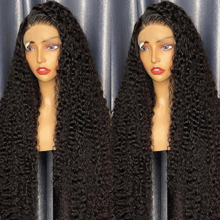 ailuxyhair-fr AILUXY 4x4 Lace Closure Perruque Bouclée Longue Noir 200% densité