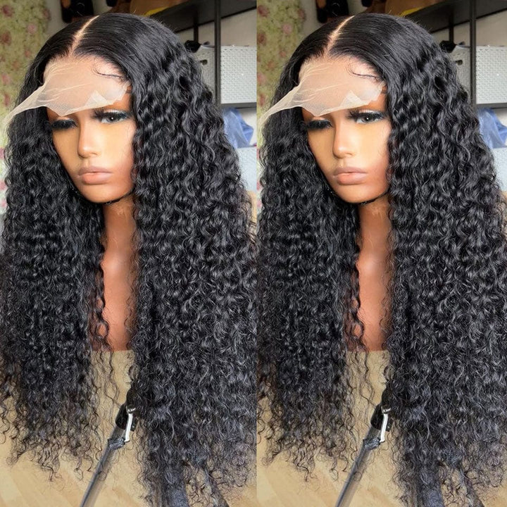 ailuxyhair-fr AILUXY 4x4 Lace Closure Perruque Bouclée Longue Noir 200% densité