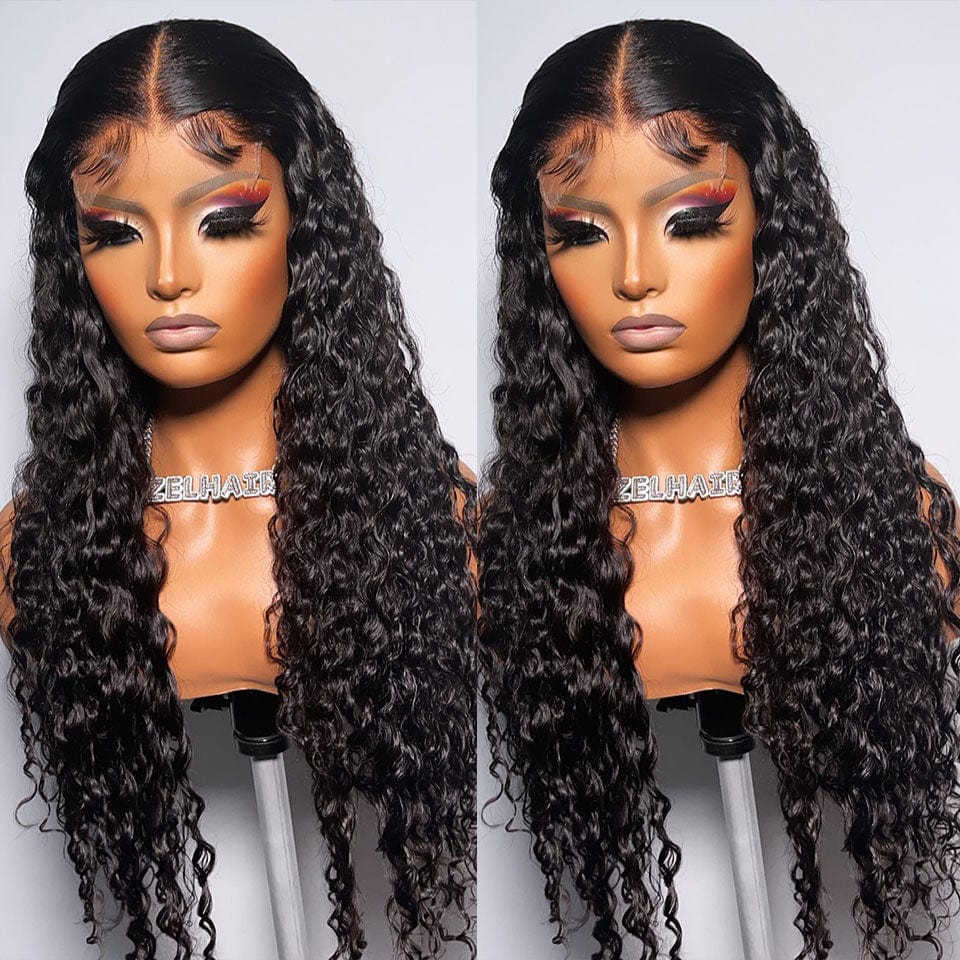 ailuxyhair-fr AILUXY 4x4 Lace Closure Perruque Bouclée Longue Noir 200% densité